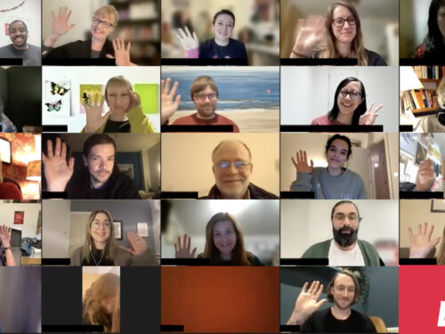 A screenshot of the 2023 mentoring online celebration event