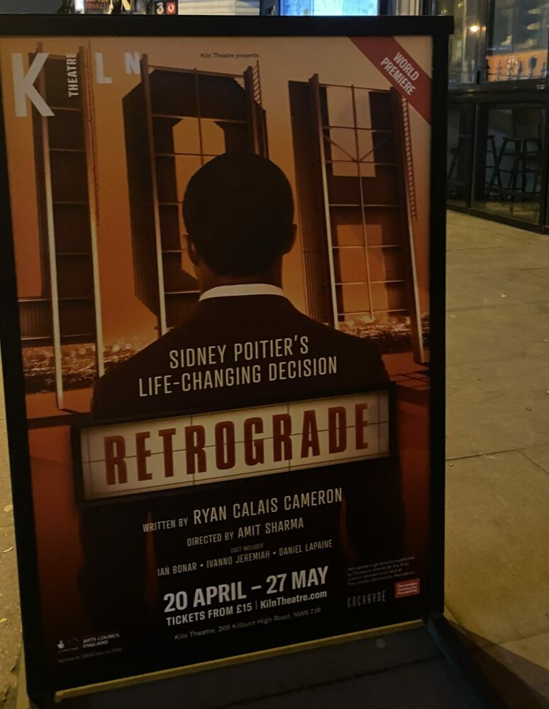 Poster for Retrograde at the Kiln Theatre