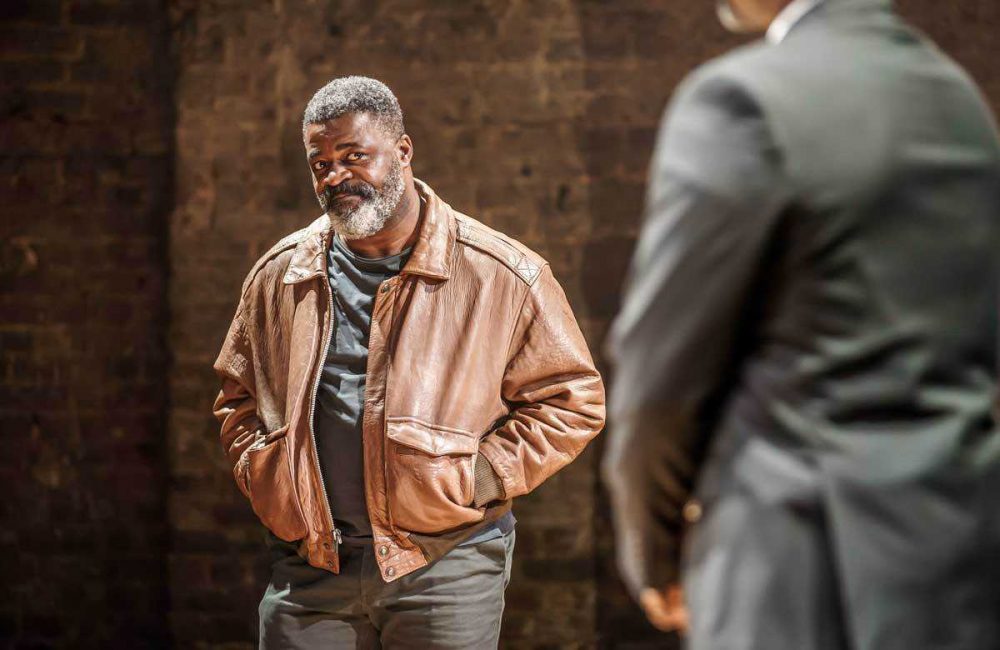 Danny Sapani and Adrian Lester in Hymn at the Almeida Theatre